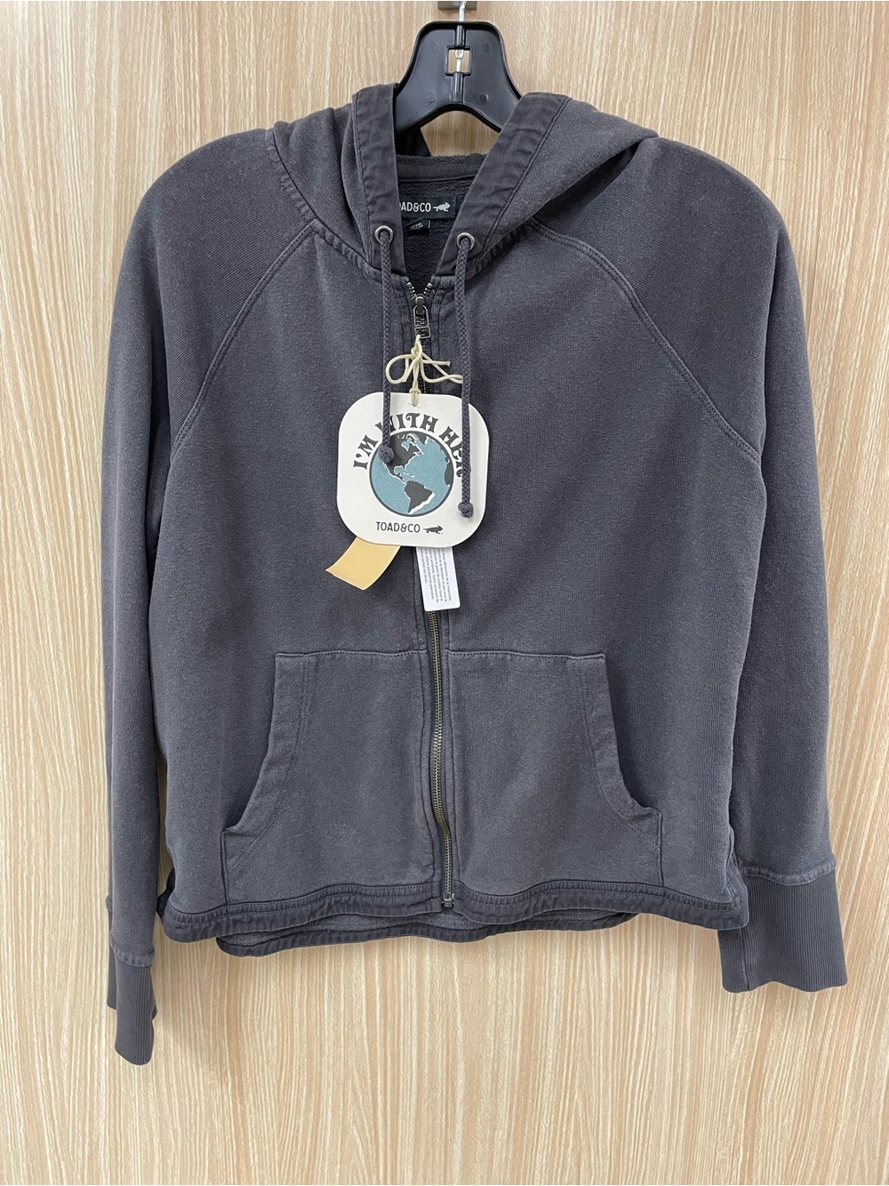 Toad & Co gray hoodie size small NEW